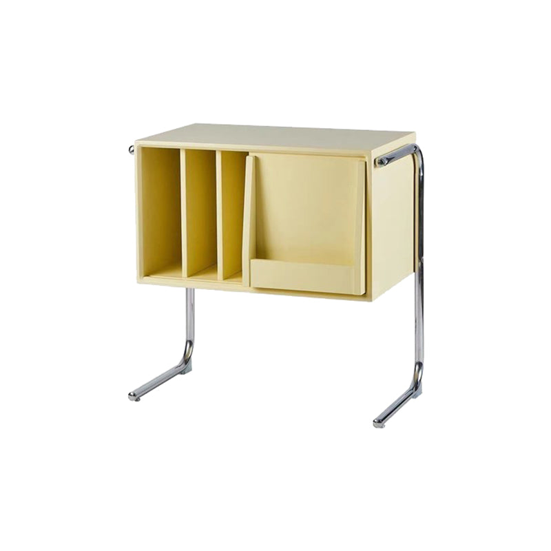 Modern Style Solid Wood Bookshelf Closed Back Bookcase with Doors