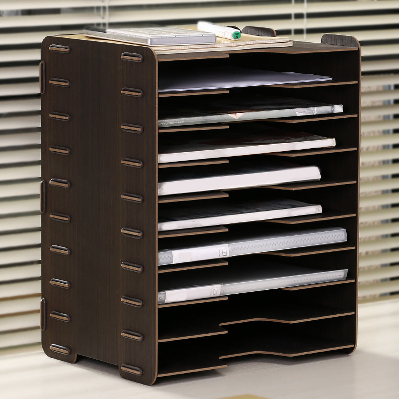Modern Vertical Filing Cabinet Wooden Frame File Cabinet for Office