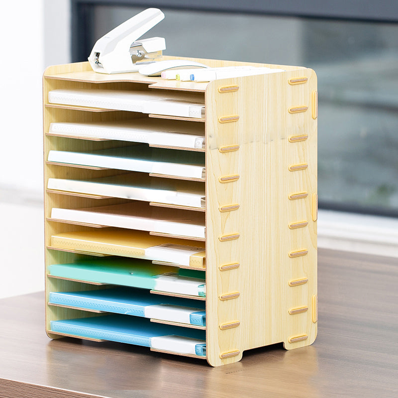 Modern Vertical Filing Cabinet Wooden Frame File Cabinet for Office