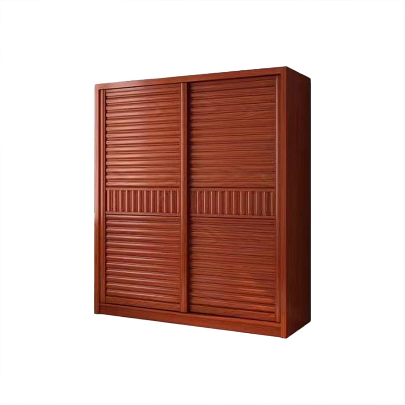 Wooden Sliding Doors Armoire Traditional Home Storage Cabinet