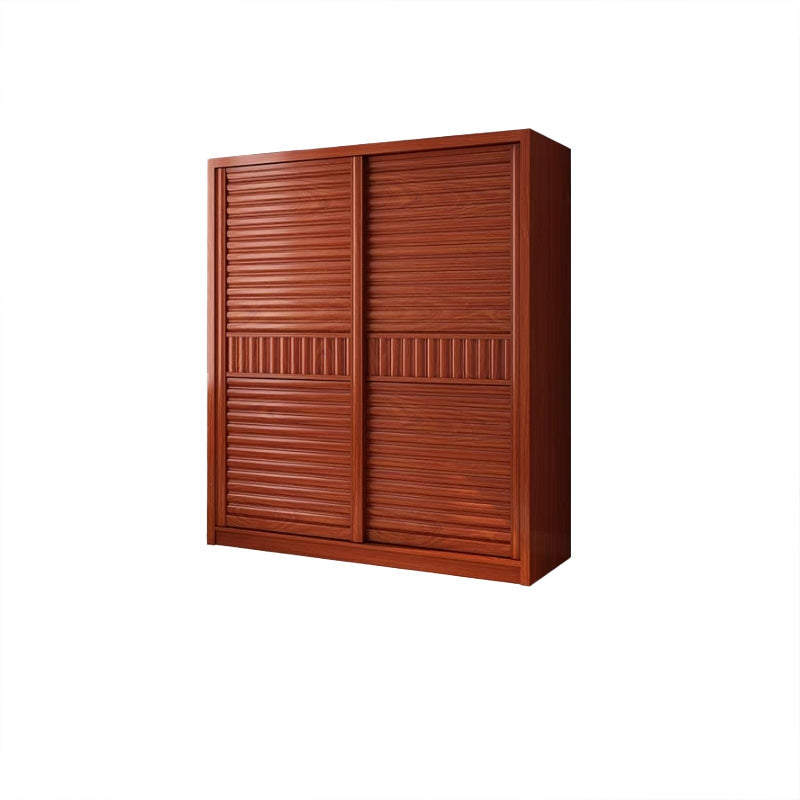 Wooden Sliding Doors Armoire Traditional Home Storage Cabinet