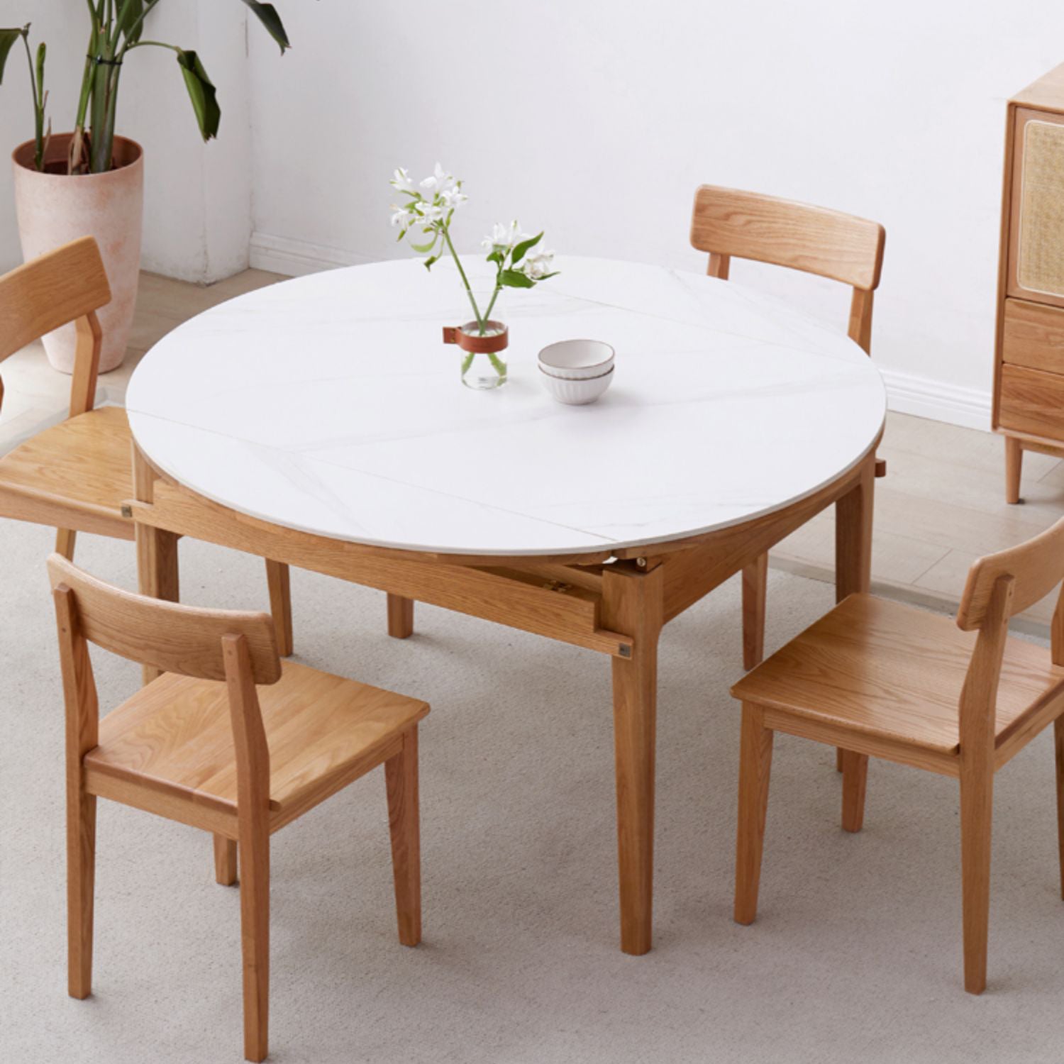 Contemporary Dining Room Chair Set 1/5 Piece Table and Chair Set