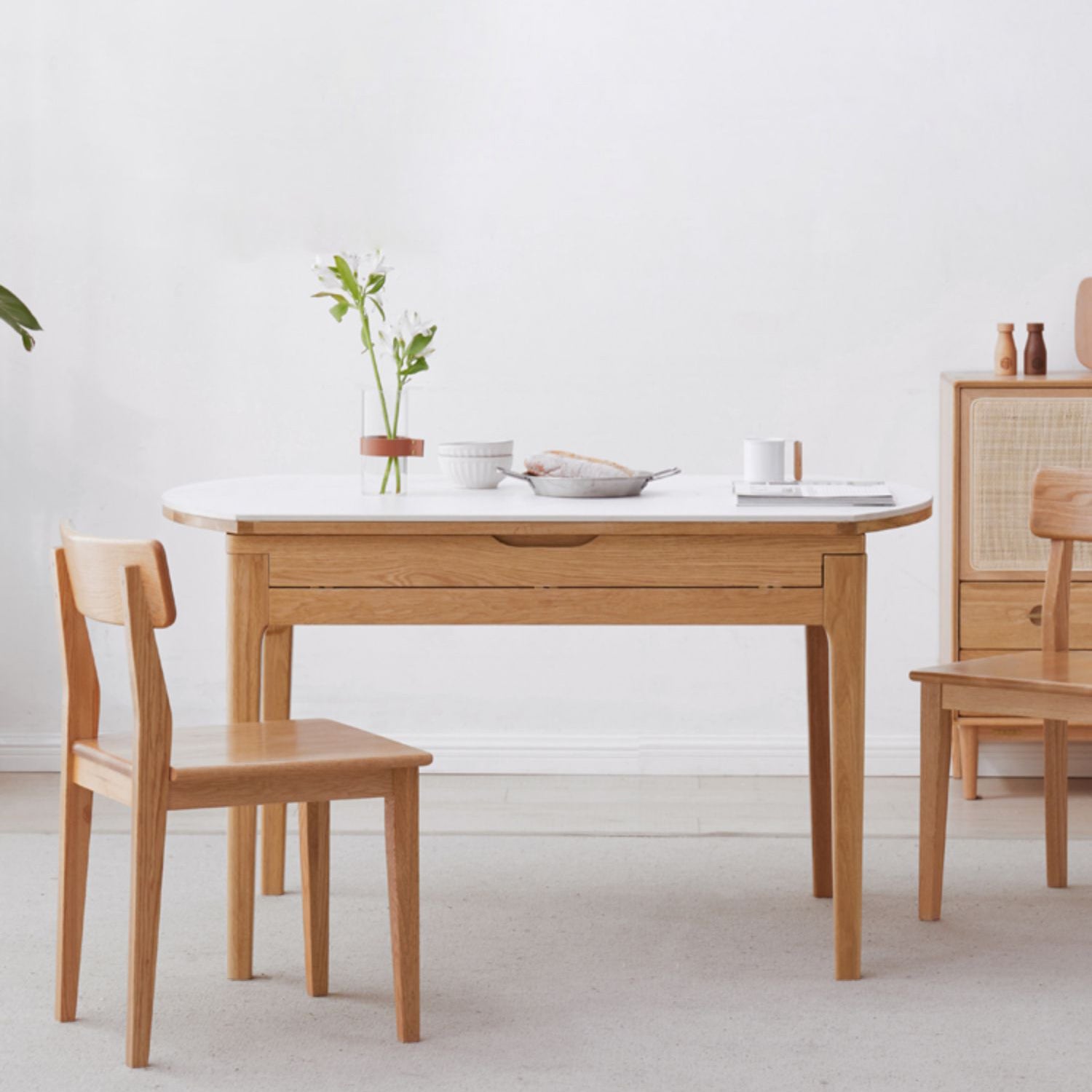 Contemporary Dining Room Chair Set 1/5 Piece Table and Chair Set