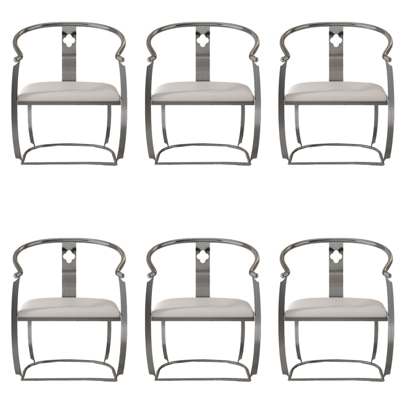 Modern Armrest Backrest Cushion Chair with Metal Base for Living Room