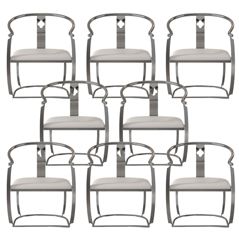 Modern Armrest Backrest Cushion Chair with Metal Base for Living Room