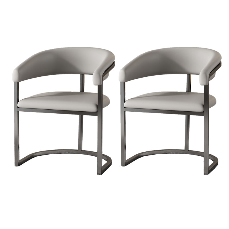 Modern Armrest Backrest Cushion Chair with Metal Base for Living Room