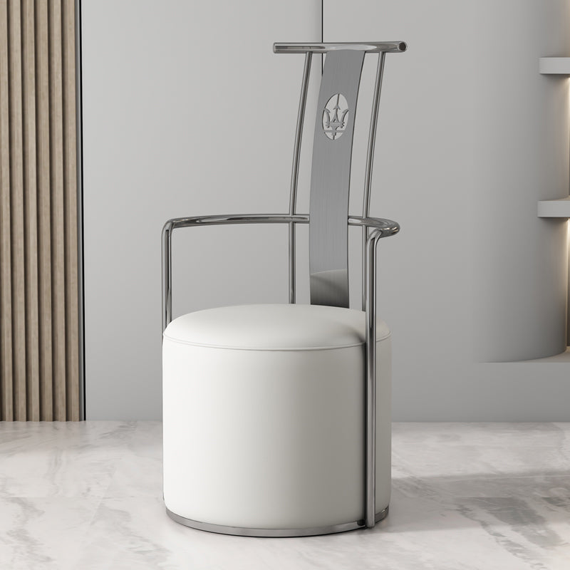 Modern Armrest Backrest Cushion Chair with Metal Base for Living Room