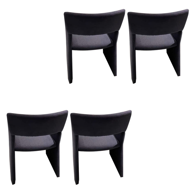 Contemporary Style Arm Chair Wood Open Back Dining Accent Chair for Kitchen