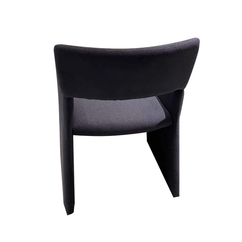 Contemporary Style Arm Chair Wood Open Back Dining Accent Chair for Kitchen