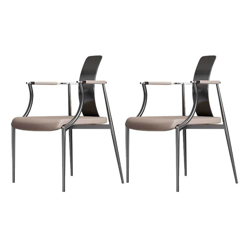 Glam Armrest Backrest Cushion Chair with Metal Legs for Living Room