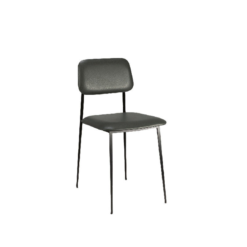 Contemporary Side Chair Metal Open Back Dining Room Chair for Home