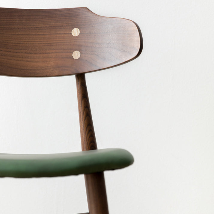 Contemporary Style Side Chair Wood Open Back Dining Room Chair for Home