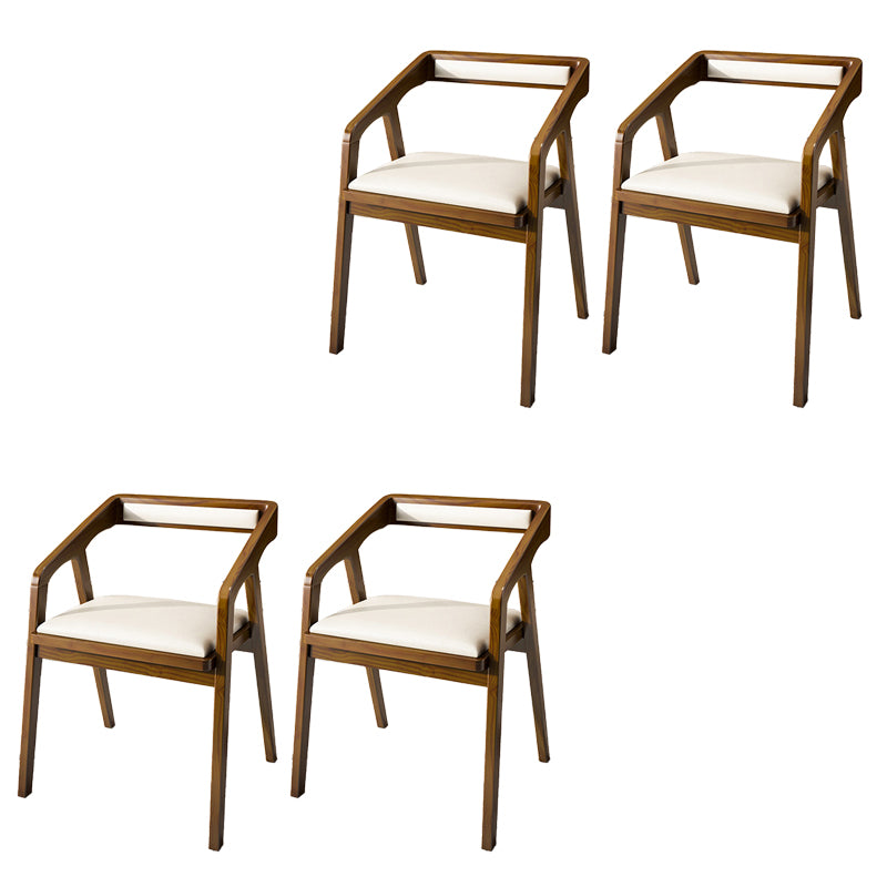 Contemporary Style Chair Wood Dining Accent Chair for Kitchen