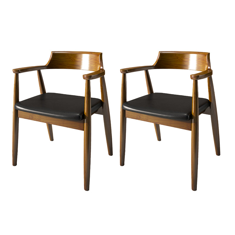 Contemporary Style Chair Wood Dining Accent Chair for Kitchen