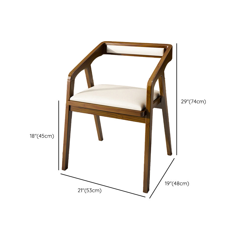 Contemporary Style Chair Wood Dining Accent Chair for Kitchen