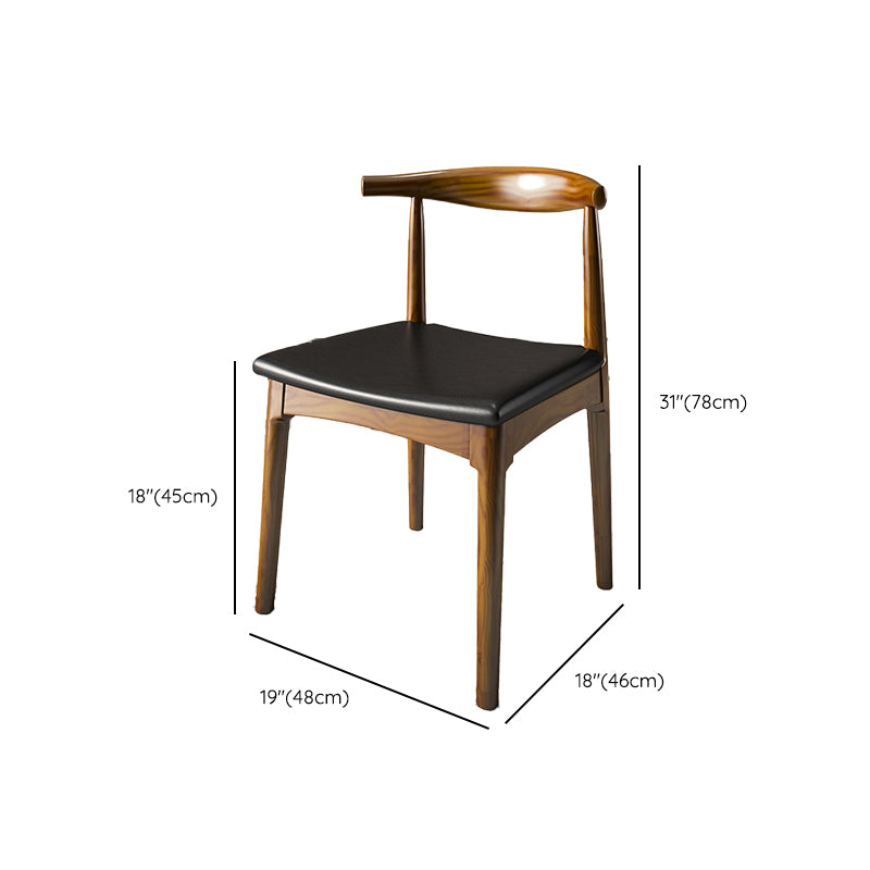 Contemporary Style Chair Wood Dining Accent Chair for Kitchen