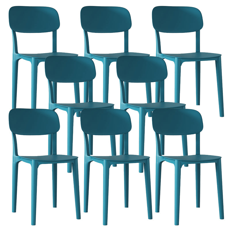 Nordic Backrest Stackable Acrylic Chair with Acrylic Legs for Dining Room