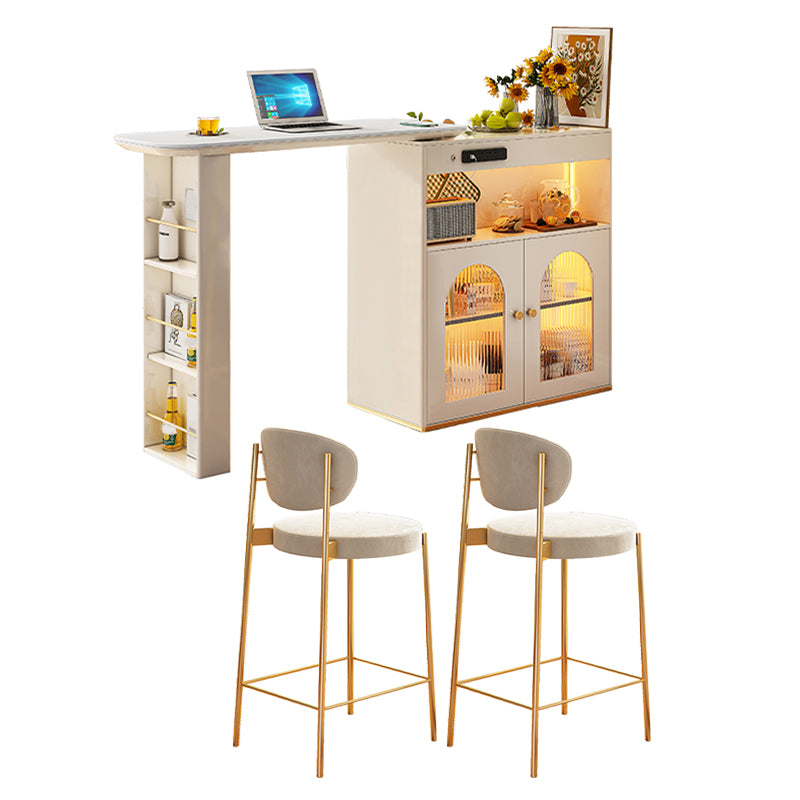 1/2/3 Pieces Modern Sintered Stone Top Multi Purpose Dining Set for Home