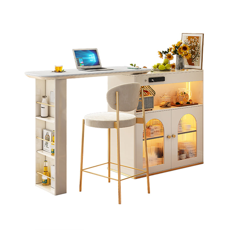 1/2/3 Pieces Modern Sintered Stone Top Multi Purpose Dining Set for Home