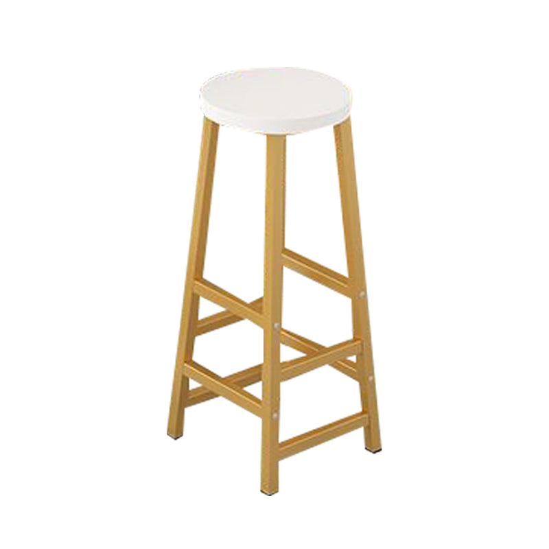1/2 Piece Pub Dining Set Glam Style Bar Table with Metal Stool