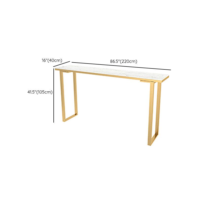 Rectangle Pub Height Dining Table Glam Bistro Bar Height Cocktail Table