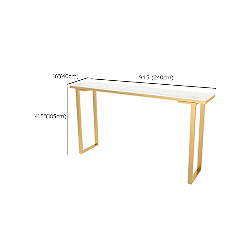 Rectangle Pub Height Dining Table Glam Bistro Bar Height Cocktail Table