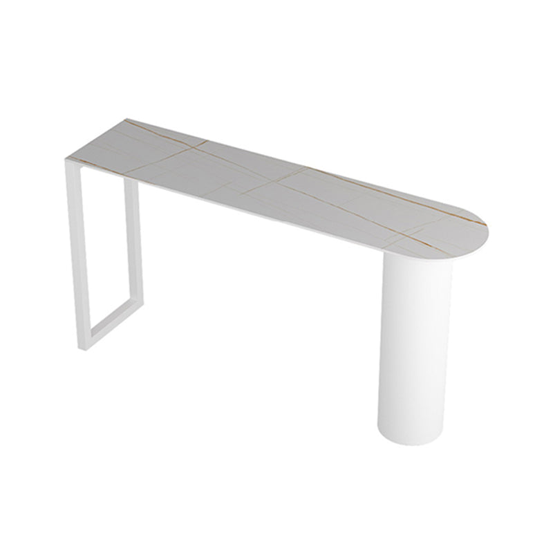 White Counter Wine Table Double Pedestal Pub Height Dining Table