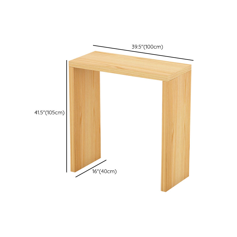 Modern Bar Dining Table Rectangle Wooden Frame Bar Table for Kitchen