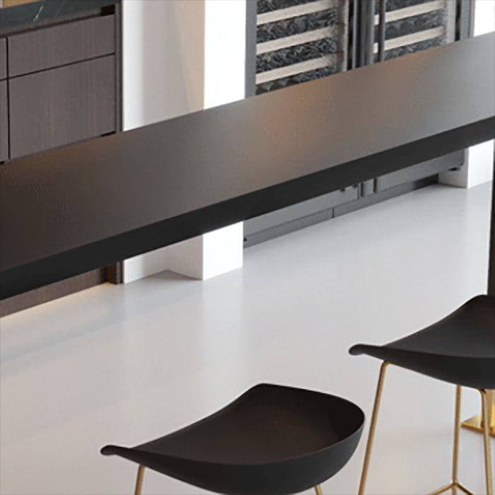 Black and Gold Pub Height Dining Table Glam Counter Wine Table