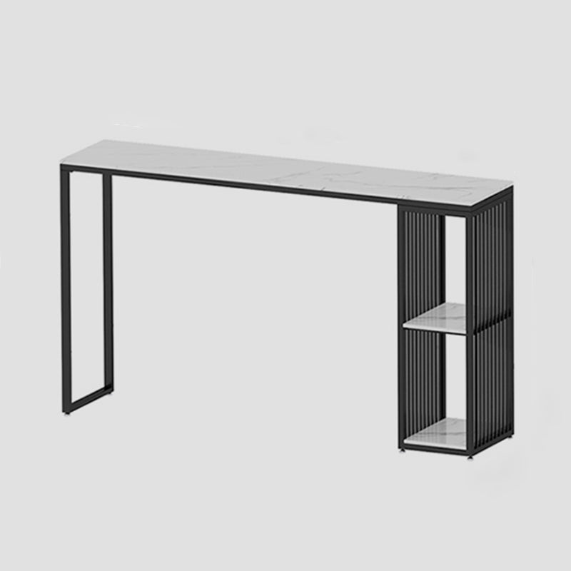 Modern Style Rectangle Bar Table Storable Stone Table for Living Room