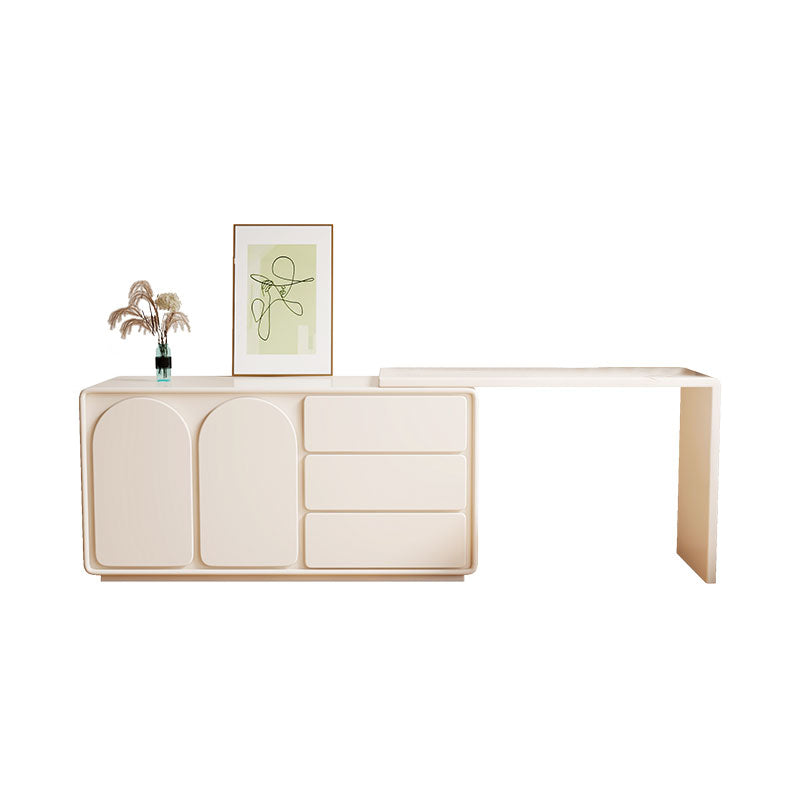 Contemporary White Lighted Mirror Bedroom With Drawer Vanity Dressing Table