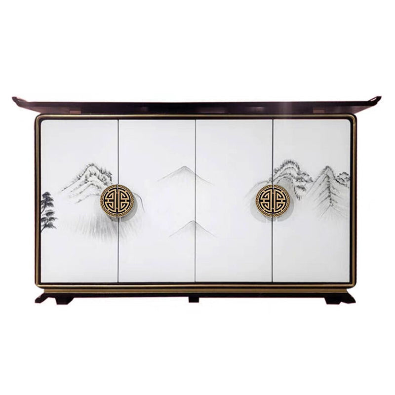 Contemporary 35.43" H Cabinet Wooden Accent Cabinet with Door