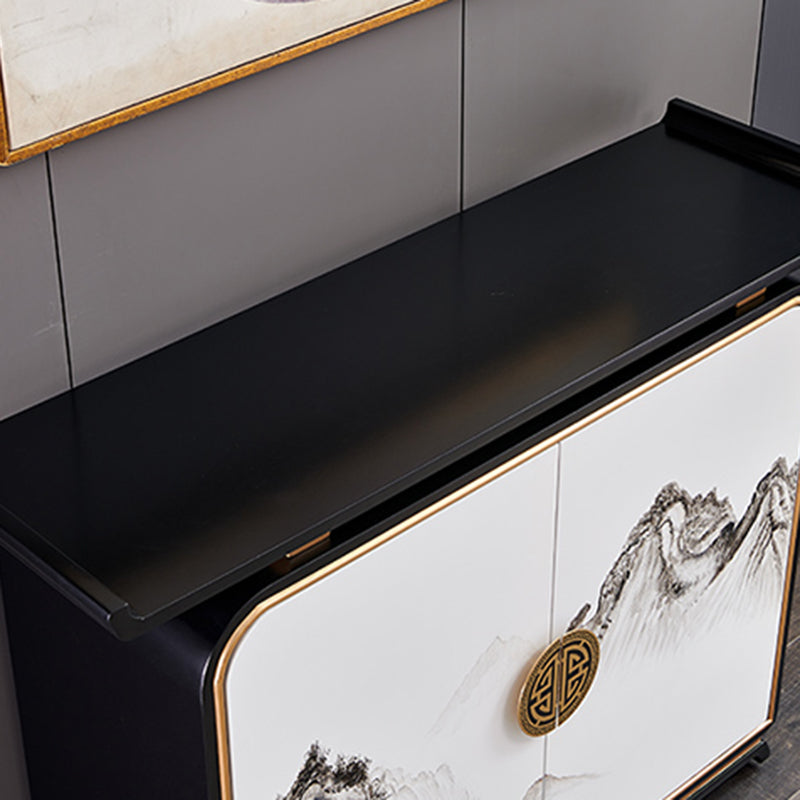 Contemporary 35.43" H Cabinet Wooden Accent Cabinet with Door
