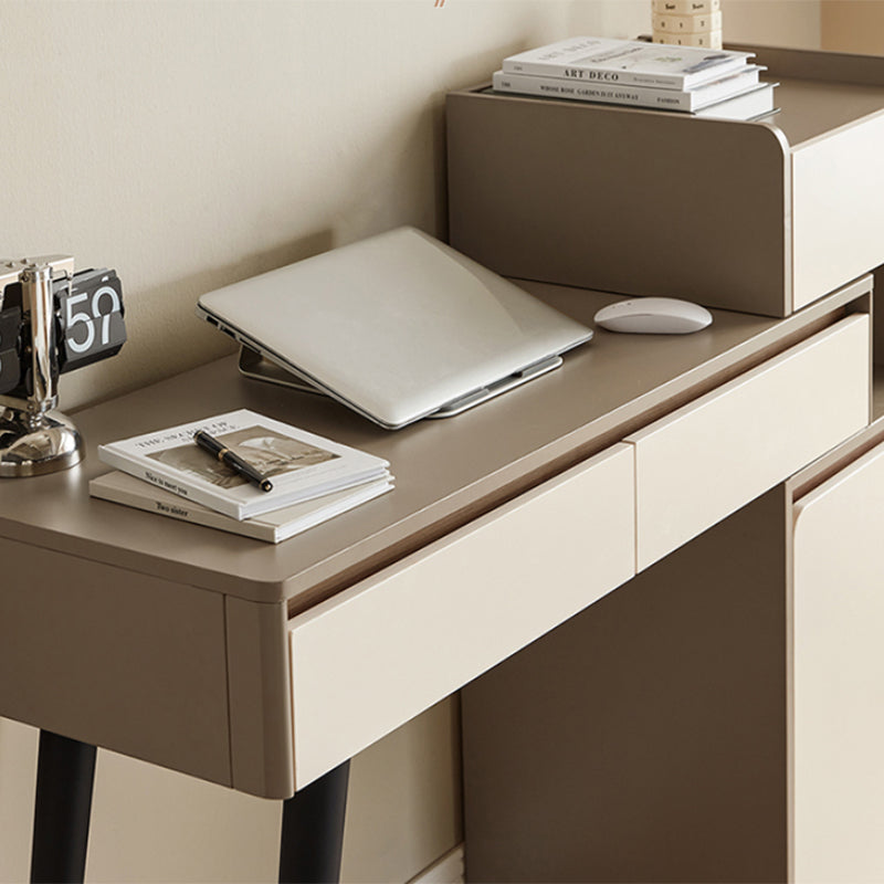 Contemporary With Drawer Wood Lighted Mirror Bedroom Dressing Table