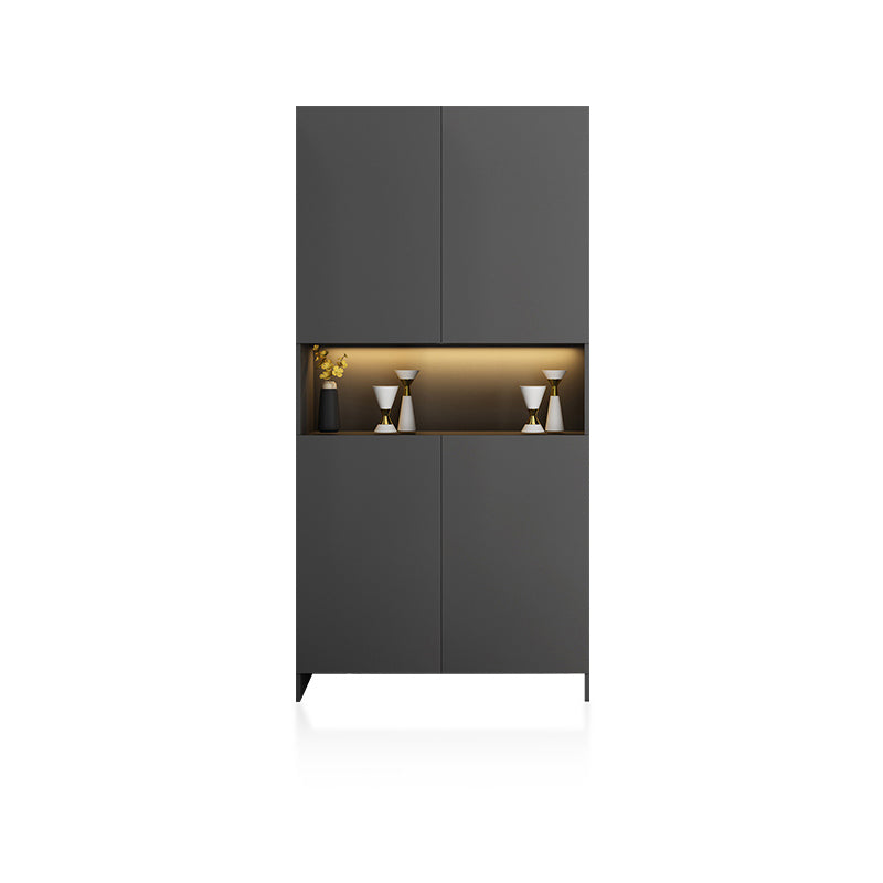 Contemporary 2-Door 78.74" H Cabinet Wooden Accent Cabinet with Drawer