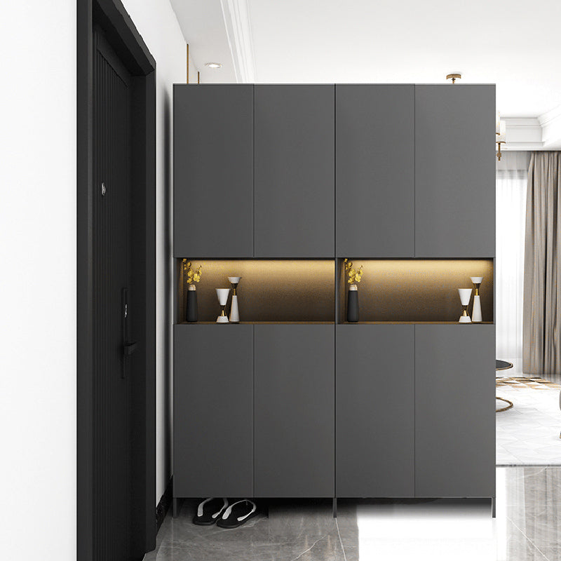Contemporary 2-Door 78.74" H Cabinet Wooden Accent Cabinet with Drawer