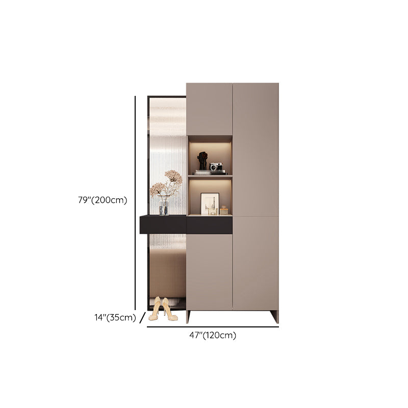 Modern Accent Cabinet Scratch Resistant and Stain Resistant Storage Cabinet with Doors