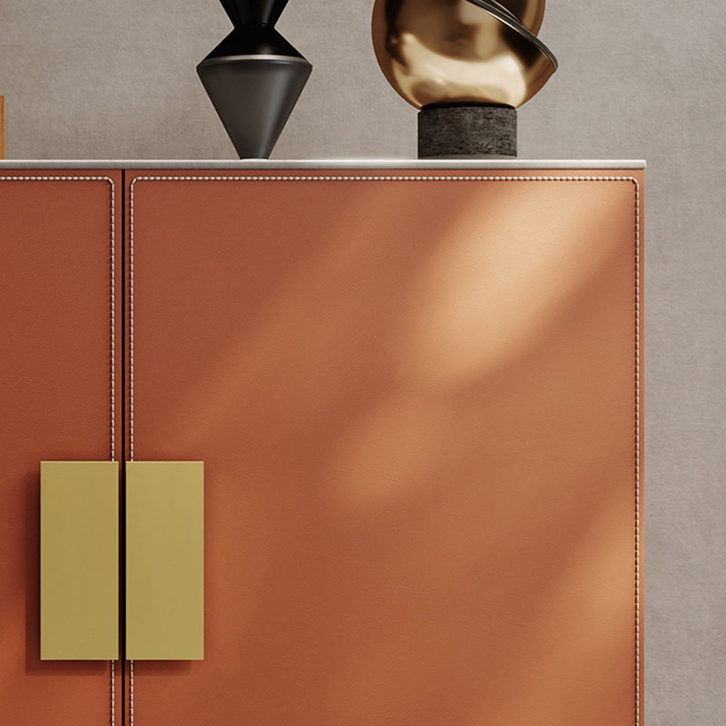Orange Cabinet Standard 33.46" Tall Accent Cabinet with Doors