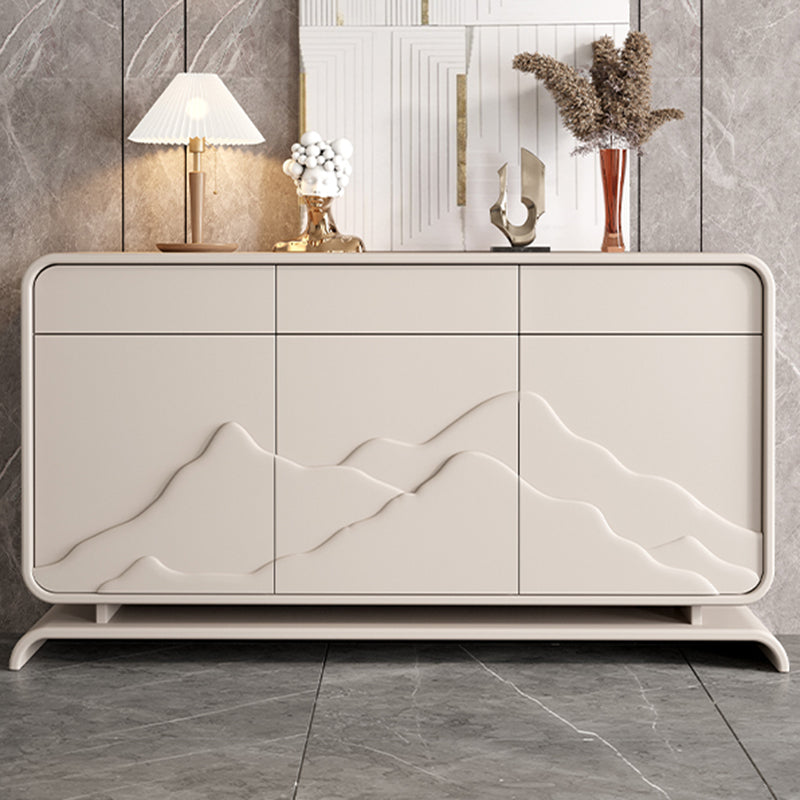 Modern Standard Cabinet White Drawers Included Accent Cabinet