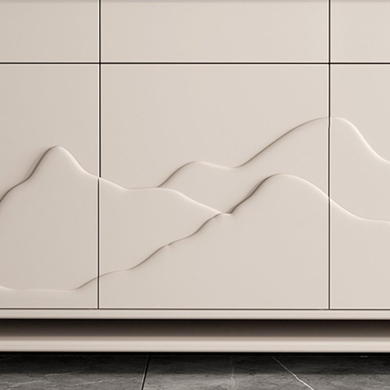Modern Standard Cabinet White Drawers Included Accent Cabinet