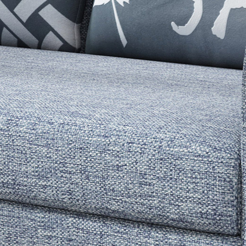 Fabric Square Arm Sleeper Contemporary Styled Futon Sleeper Sofa Bed