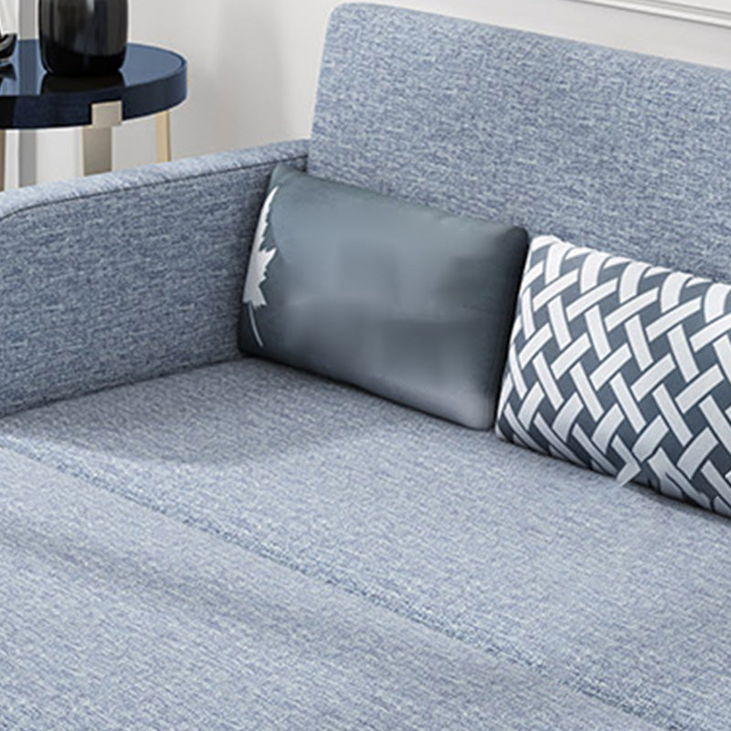 Fabric Square Arm Sleeper Contemporary Styled Futon Sleeper Sofa Bed