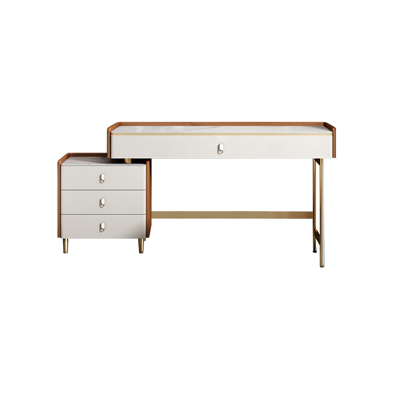 15" Wide Glam Make-up Vanity Wooden Dressing Table with Drawer