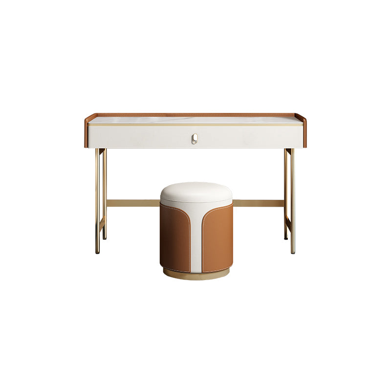 15" Wide Glam Make-up Vanity Wooden Dressing Table with Drawer
