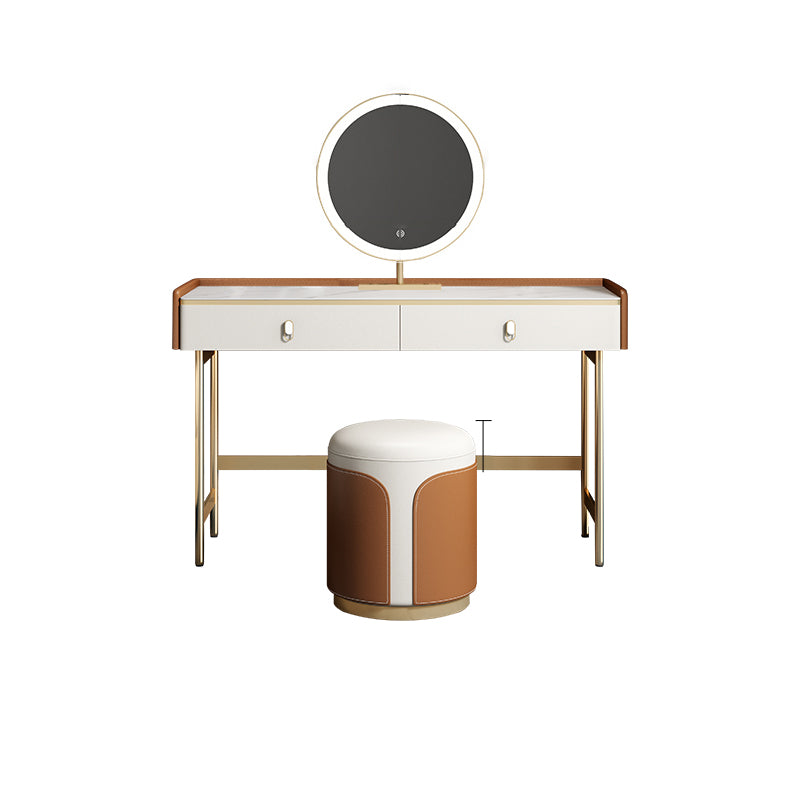 15" Wide Glam Make-up Vanity Wooden Dressing Table with Drawer
