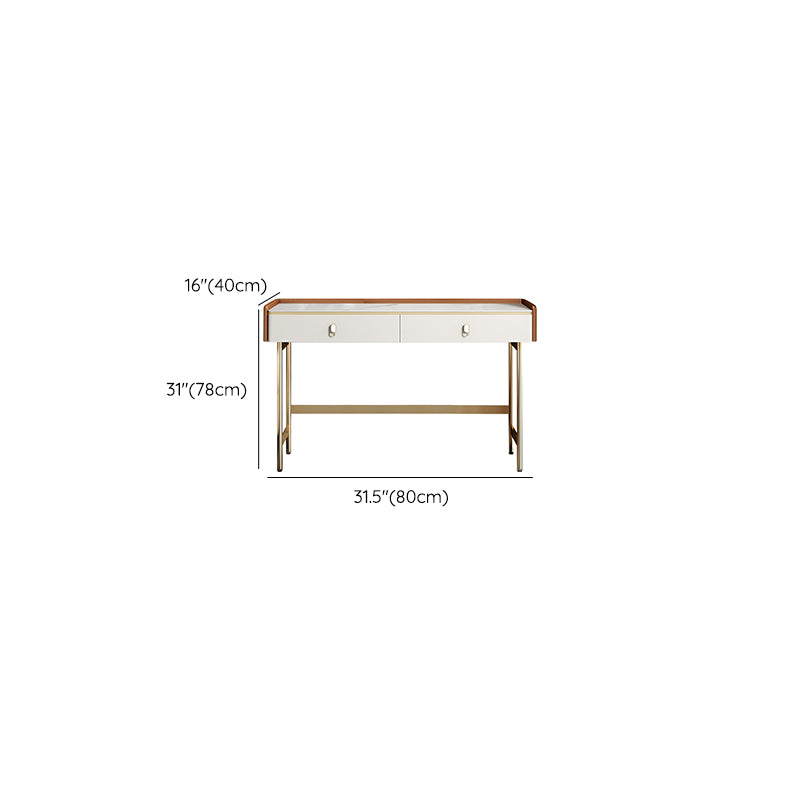 15" Wide Glam Make-up Vanity Wooden Dressing Table with Drawer