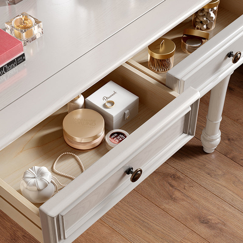 French Country Make-up Vanity Wooden Dressing Table with Drawer