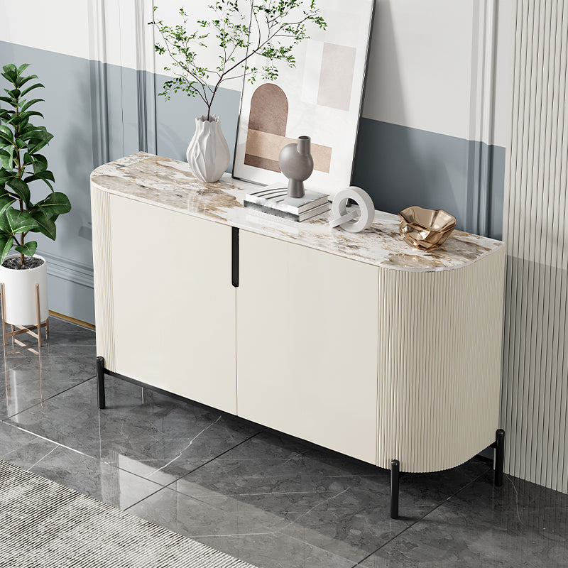 Designer Rectangle Accent Cabinet Bar Pulls Accent Cabinet with Drawer