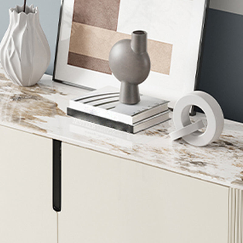 Designer Rectangle Accent Cabinet Bar Pulls Accent Cabinet with Drawer