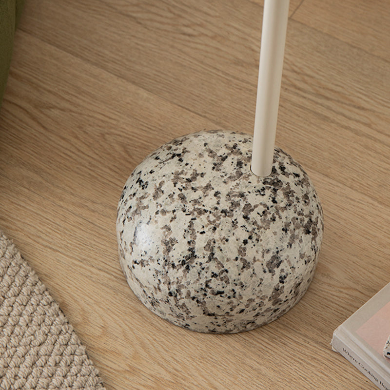 Modern Tray Top Side Table 27.8" Tall Metal Round Pedestal End Table